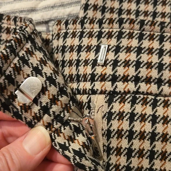 Philosophy brown plaid bootcut trousers - Picture 4 of 8